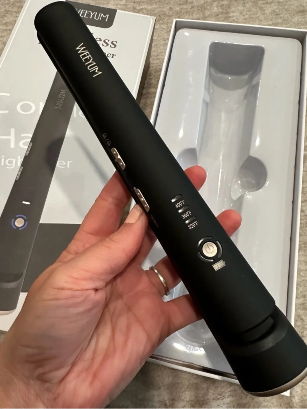 Cordless Hair Straightener and Curler 2 in 1 Wireless Rechargeable #RA5